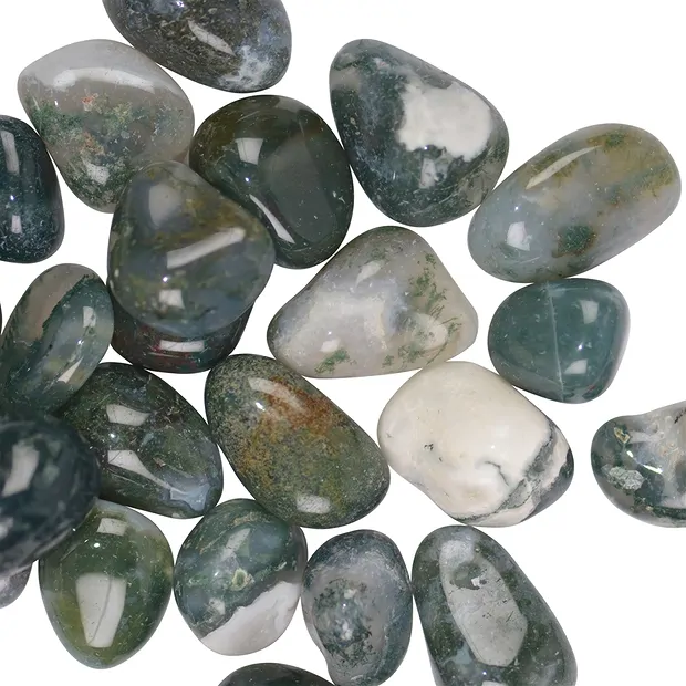 Piedras rodadas Ágata musgo, 1,5 - 2,2 cm (S) | Marco Schreier