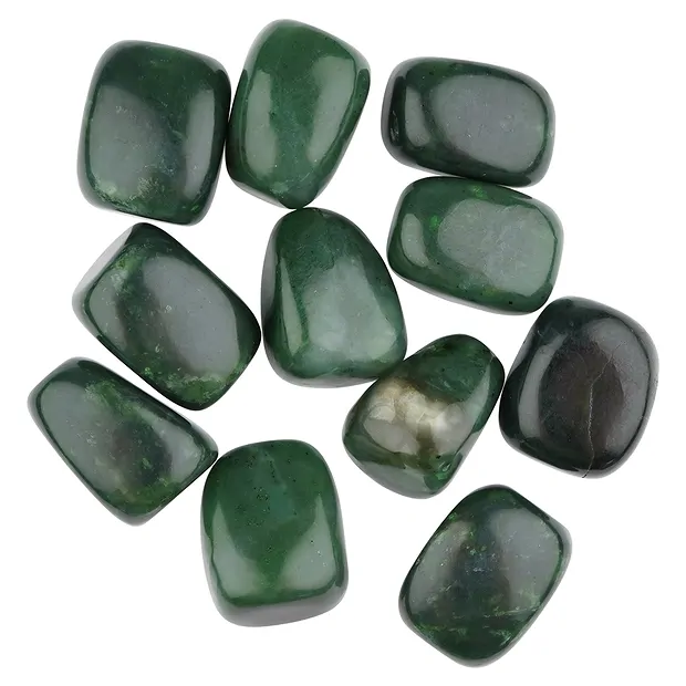 Trommelsteine Nephrit, 3,0 - 3,5cm (XL) | GH Edelsteine, Heilsteine & Schmuck
