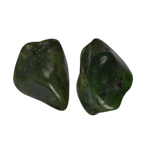 Pietra burattata Nefrite, 2,5 - 4,0 cm (L) | grossista gemme e pietre curative