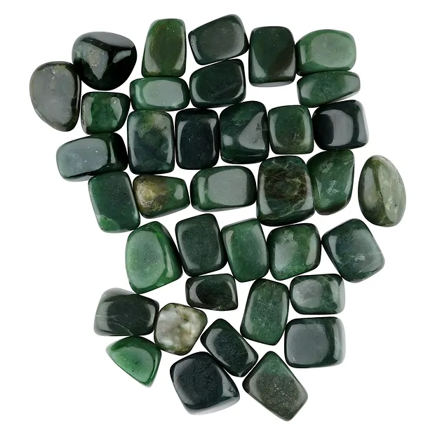 Trommelsteine Nephrit, 1,8 - 3,5cm (M) | Edelsteine, Heilsteine & Schmuck-Handel