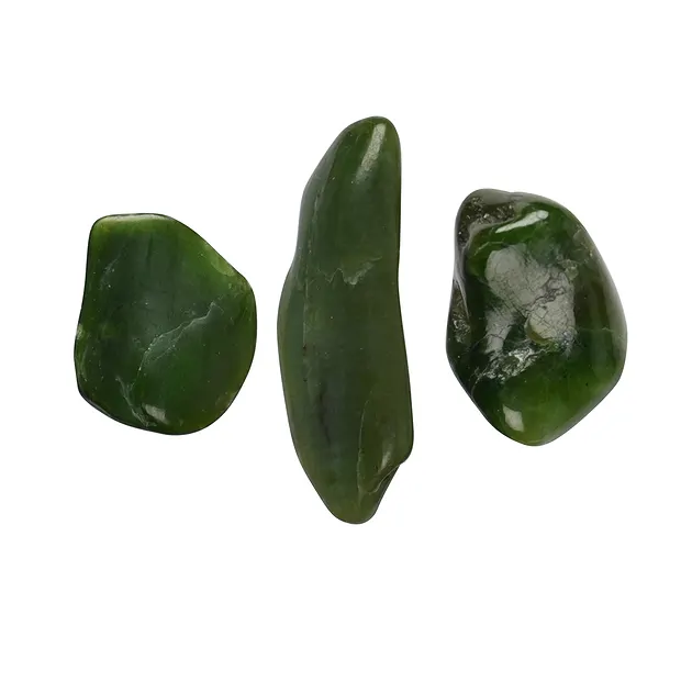 Pietra burattata Nefrite, 1,8 - 3,5 cm (M) | grossista gemme e pietre curative