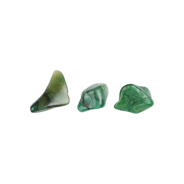Tumbled Stones Prase A, 1.5 - 4.0cm | wholesaler gems, healing stones & jewelry