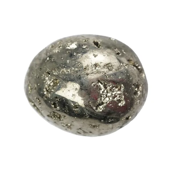 Piedra rodada Pirita con cristales, 2.8 - 3.2cm (XL) | Marco Schreier