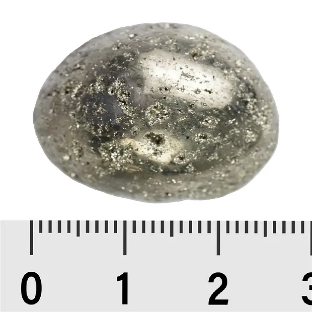 Trommelsteine Pyrit mit Kristallen, 2,2 - 2,8cm (M) | Marco Schreier