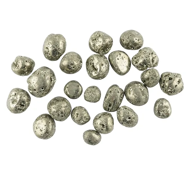 Tumbled Stones Pyrite with crystals, 2,2 - 2,8cm (M) | Marco Schreier