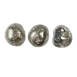 011240402 Tumbled Stones Pyrite with crystals, 2,2 - 2,8cm (M) | Marco Schreier