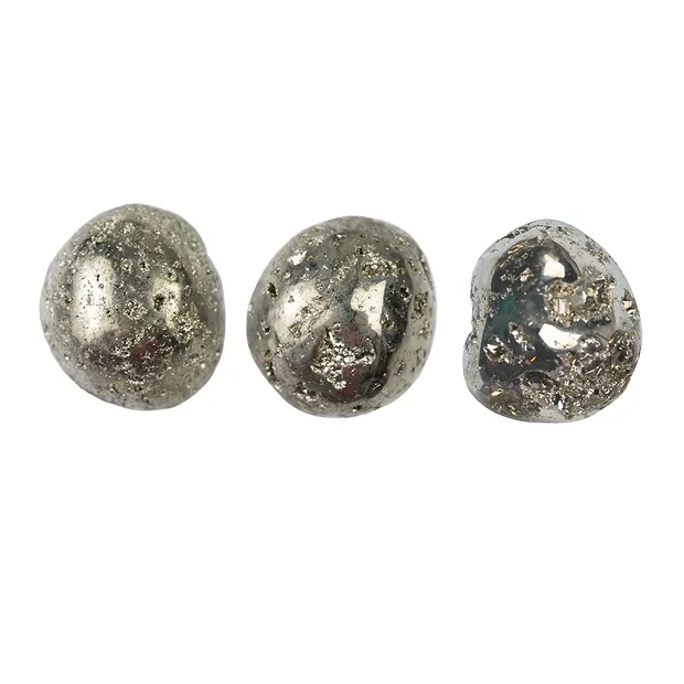 Tumbled Stones Pyrite with crystals, 2,2 - 2,8cm (M) | Marco Schreier