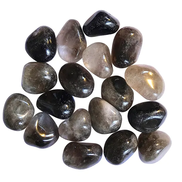 Piedras rodadas cuarzo ahumado extra, 3.0 - 3.5cm (XL) | Marco Schreier