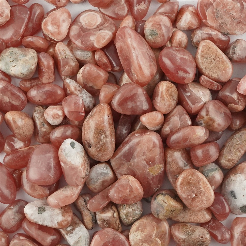 Rhodochrosite A tumbled stones, 0.6 - 3.0 cm (mixed sizes) | Marco Schreier