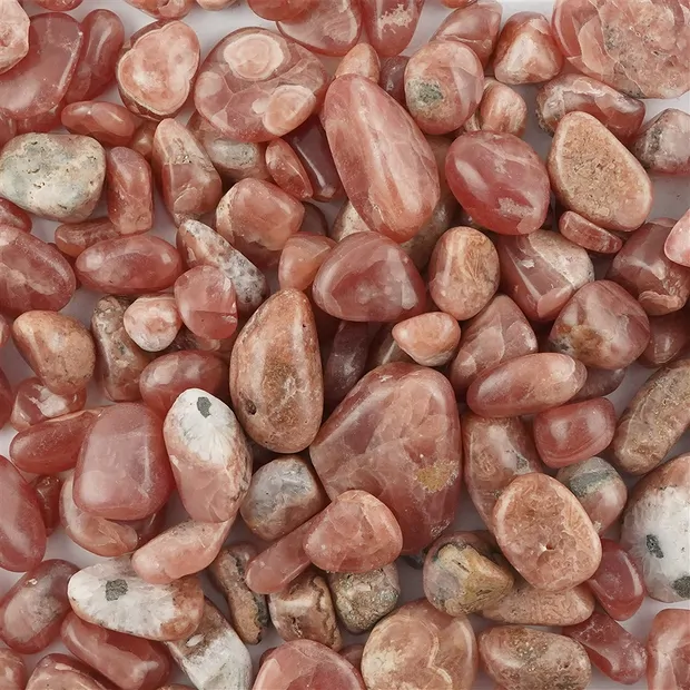 Trommelsteine Rhodochrosit A, 0,6 - 3,0cm (gemischte Größen) | Marco Schreier