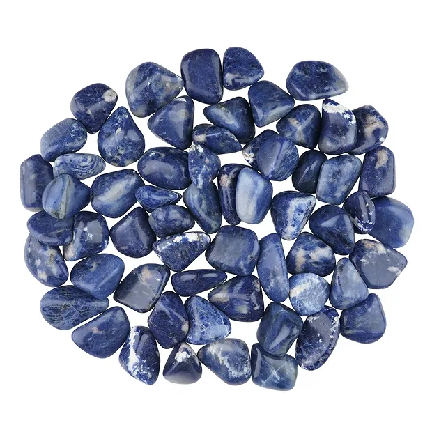 Tumbled Stone Sodalite with white, 2,3 - 3,3cm (M/L) | Marco Schreier