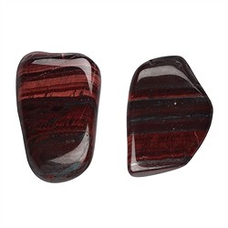 011530302 Pietre burattate Occhio di tigre (rosso, bruciato), 2,5 - 3,0 cm (L) | Marco Schreier