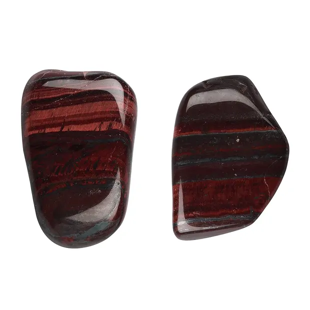 Piedras rodadas Ojo de tigre (rojo, calentado), 2.5 - 3.0cm (L) | Marco Schreier