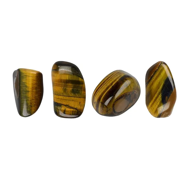 Piedras rodadas Ojo de tigre (Oro), 1.3 - 2.5cm (S) | Marco Schreier