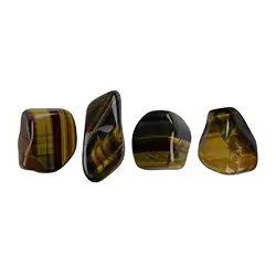 011530504 Tumbled stones Tiger's / Falcons's Eye mixed, 1.5 - 3.0cm (S) | Marco Schreier