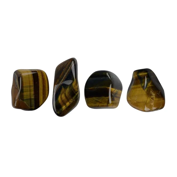 Tumbled stones Tiger's / Falcons's Eye mixed, 1.5 - 3.0cm (S) | Marco Schreier