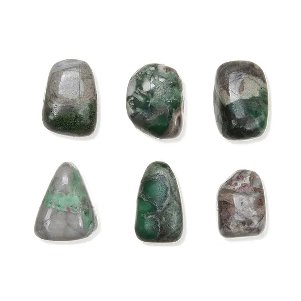 Piedras rodadas Variscita en matriz, 2.5- 3.2cm (XL) | Marco Schreier