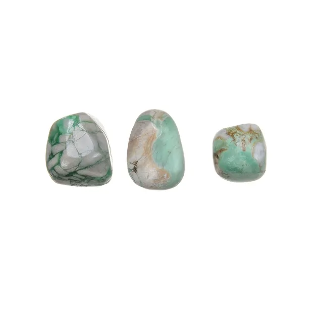 Pierres roulées Variscite en matrice, 1,5 - 2,0cm (M) | Marco Schreier