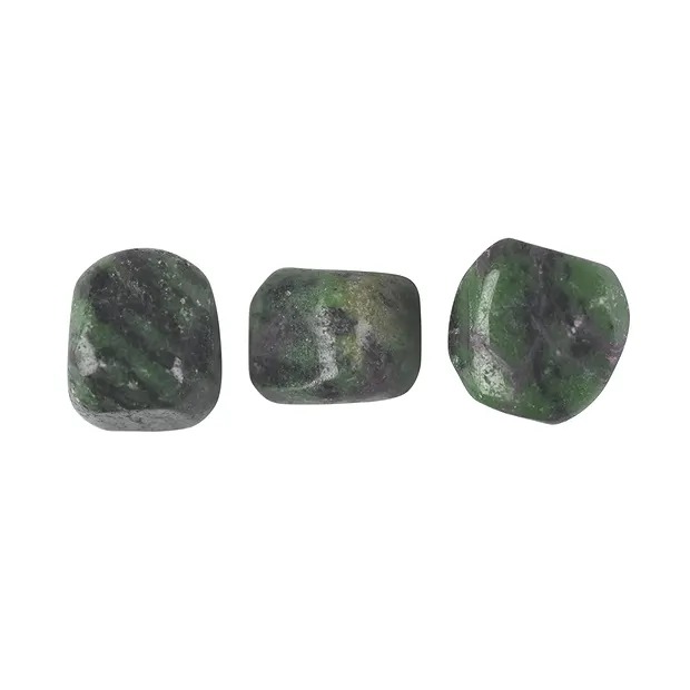 Pietra burattata Zoisite, 1,5 - 2,0cm (M) | grossista gemme e pietre curative