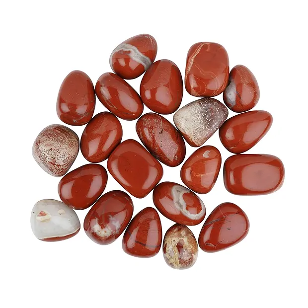 Jasper (red) tumbled stones, 3.0 - 4.0 cm (XL) | gems, healing stones & jewelry