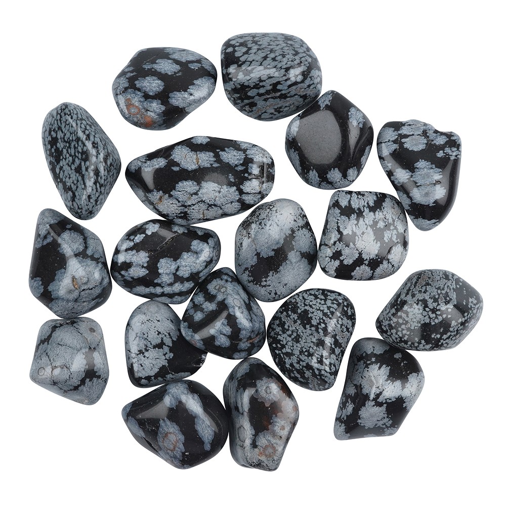 Tumbled Stones Obsidian (Snowflake Obsidian), 3.0 - 5.0cm (XL) | Marco Schreier
