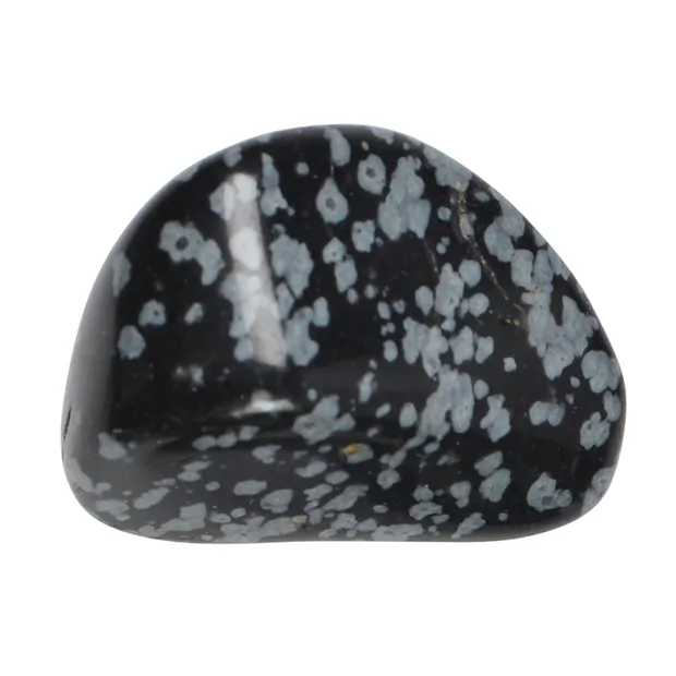 Obsidian Tumbled Stones (Snowflake), 3.0–3.5 cm (XL) | Marco Schreier