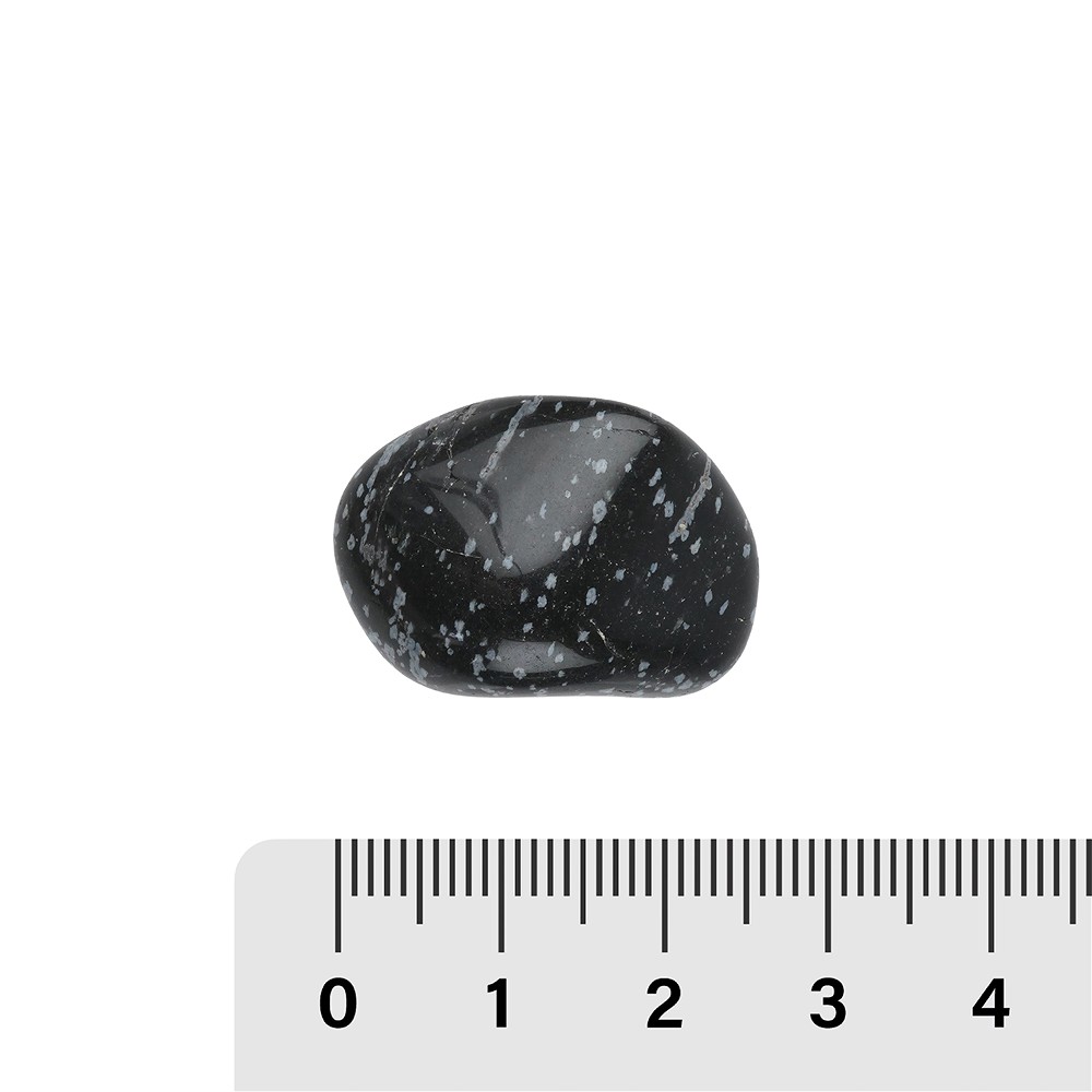 Pierres roulées en Obsidienne (flocon de neige), 2,5 à 3,5 cm (L) | Marco Schreier