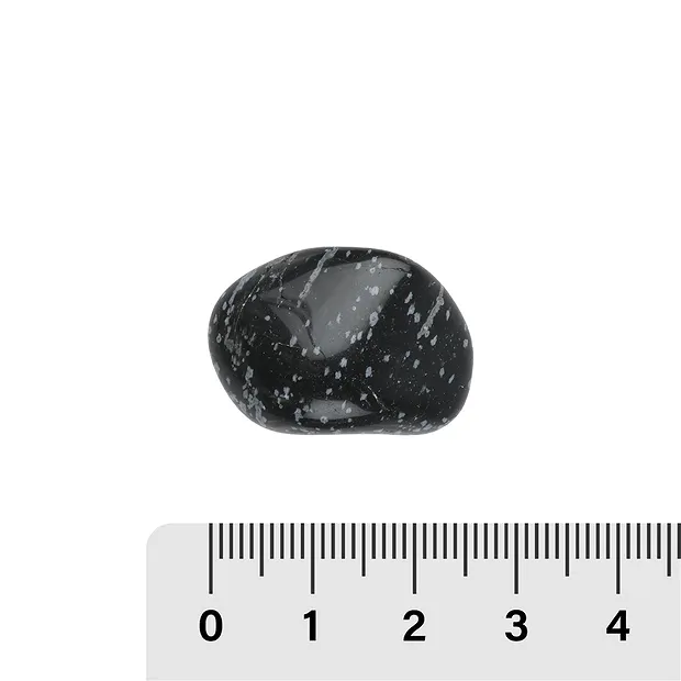 Pierres roulées en Obsidienne (flocon de neige), 2,5 à 3,5 cm (L) | Marco Schreier