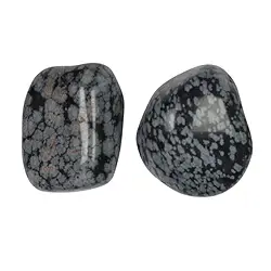 011710301 Tumbled Stones Obsidian (snowflake obsidian), 2.5 - 3.5cm (L) | Marco Schreier