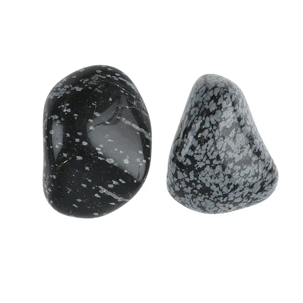 Obsidian Tumbled Stones (Snowflake), 2.5–3.5 cm (L) | Marco Schreier
