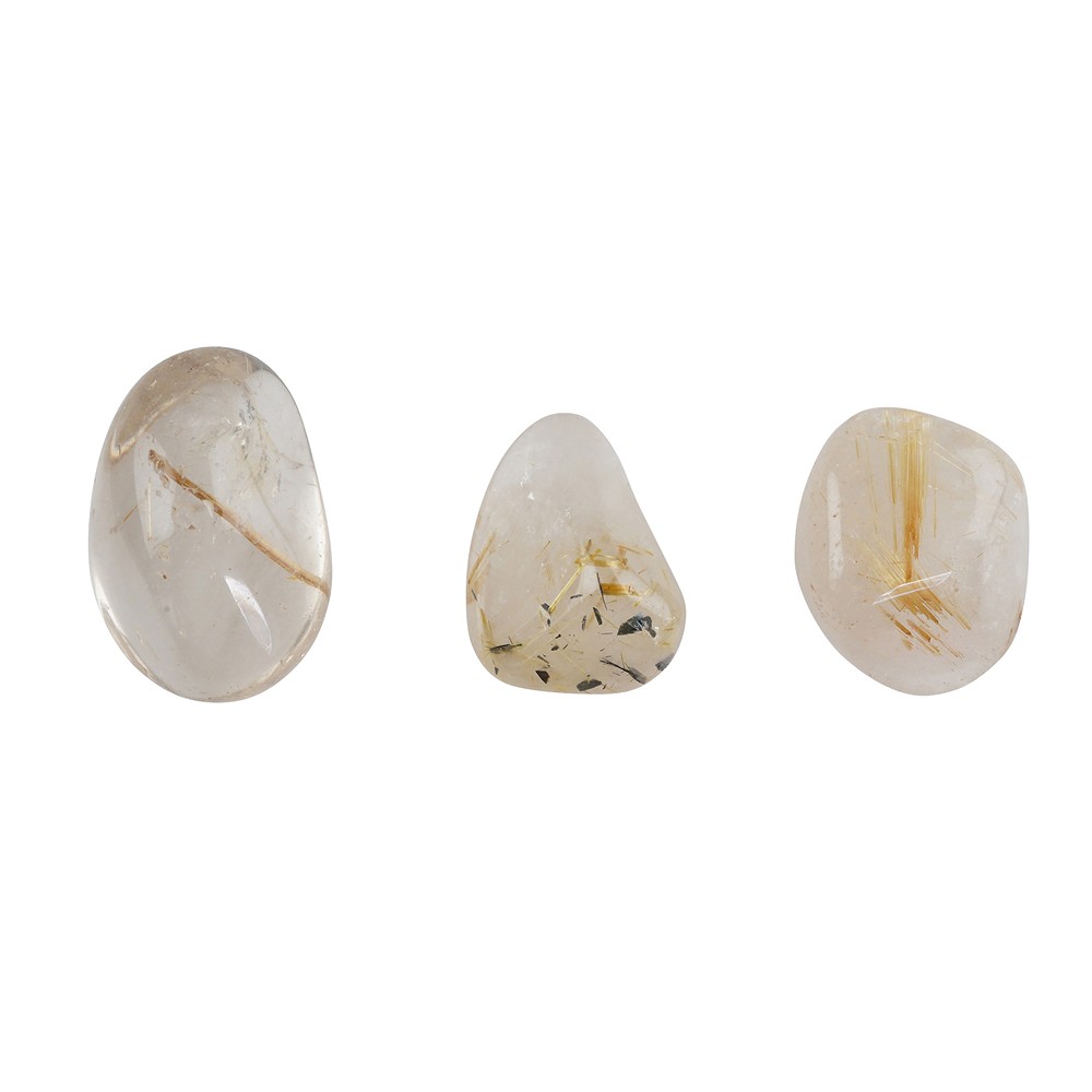 Trommelsteine Rutilquarz, 2,8 - 3,5cm (XL) | GH Edelsteine, Heilsteine & Schmuck