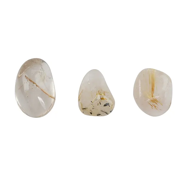 Trommelsteine Rutilquarz, 2,8 - 3,5cm (XL) | GH Edelsteine, Heilsteine & Schmuck