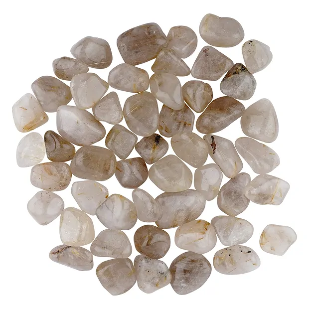 Tumbled Stone Rutilated Quartz, 2,5 - 3,5cm (L) | gems, healing stones & jewelry