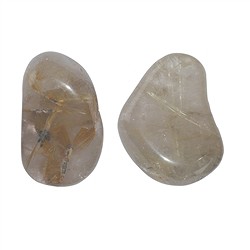 011770301 Tumbled Stone Rutilated Quartz, 2,5 - 3,5cm (L) | gems, healing stones & jewelry