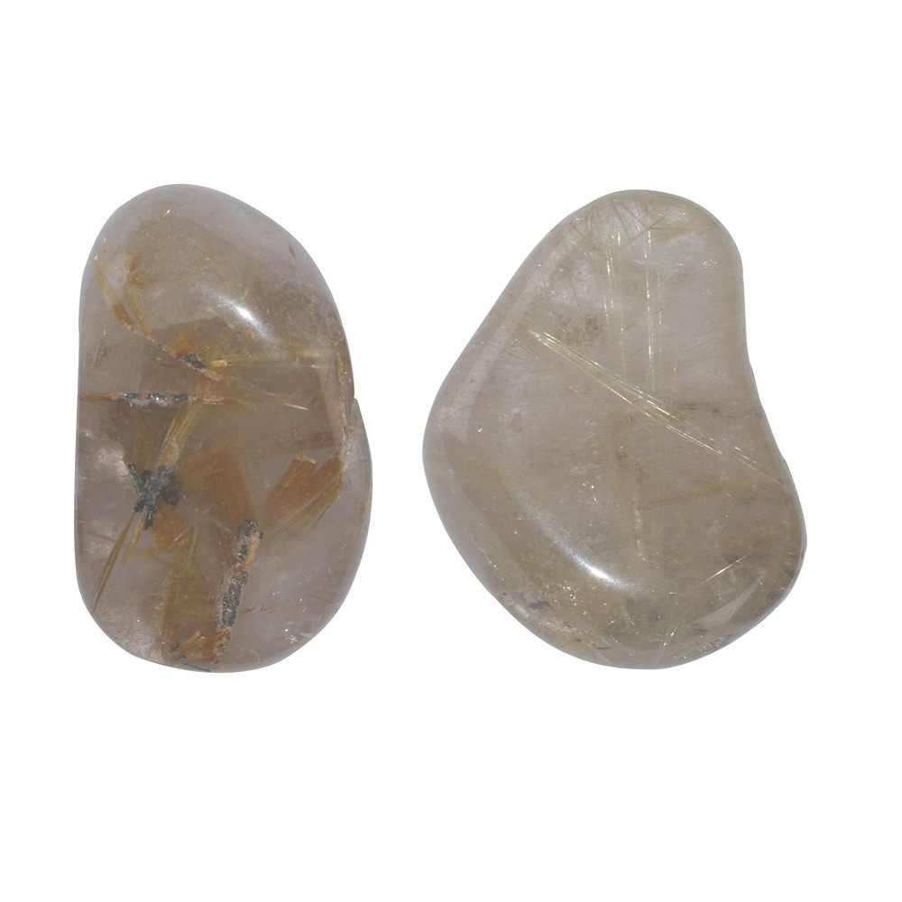 Tumbled Stone Rutilated Quartz, 2,5 - 3,5cm (L) | gems, healing stones & jewelry