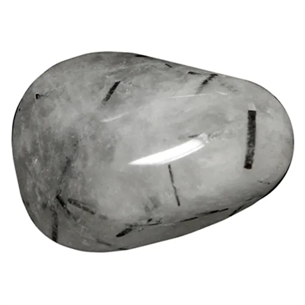 Piedras rodadas Cuarzo turmalina, 2,5 - 3,0cm (L) | Marco Schreier