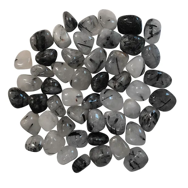 Trommelsteine Turmalinquarz, 2,0 - 2,5cm (M) | Edelsteine, Heilsteine & Schmuck