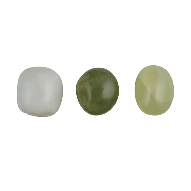 Tumbled Stones Serpentine ("China Jade"), 3,0 - 3,4cm (XL) | Marco Schreier