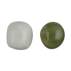 011800301 Tumbled Stones Serpentine (&quot;China Jade&quot;), 2,6 - 3,1cm (L) | Marco Schreier