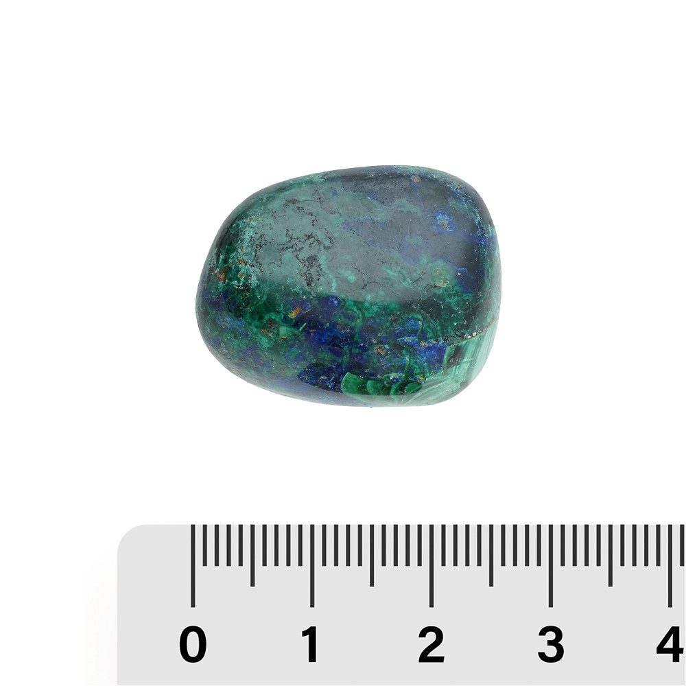 Pietre burattate Azurite-Malachite (stab.), 2,0 - 2,8 cm | Marco Schreier