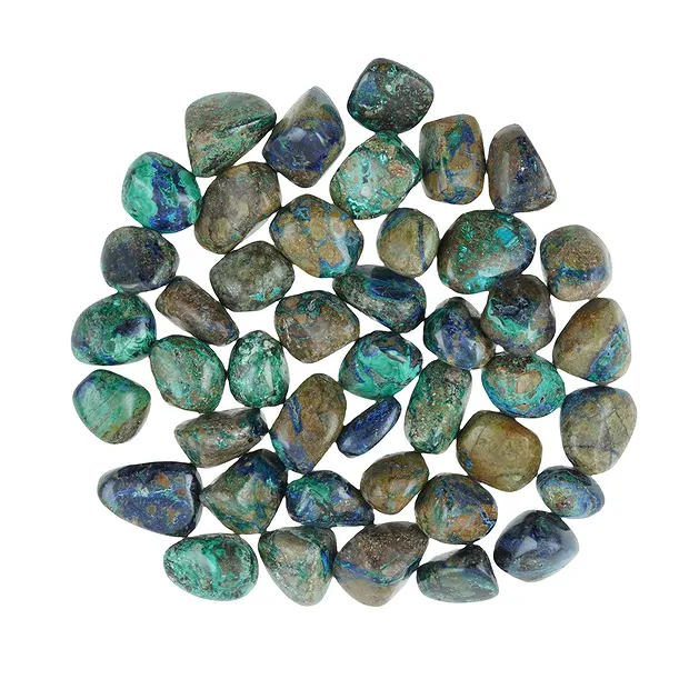 Piedras rodadas Malaquita azurita (estabilizado), 2.0 - 2.8cm | Marco Schreier