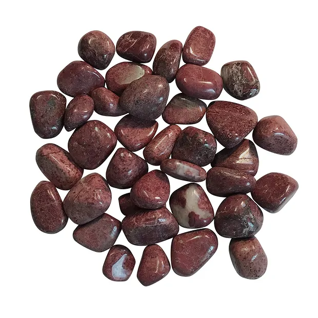 Pietra burattata Thulite, 2,0 - 2,5 cm (M) | grossista gemme e pietre curative