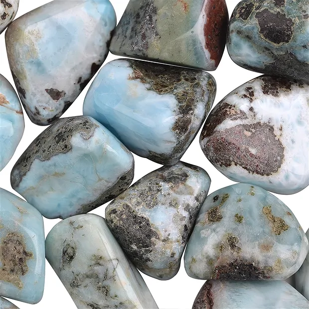 Trommelsteine Larimar B, 3,0 - 4,0cm (XL) | GH Edelsteine, Heilsteine & Schmuck