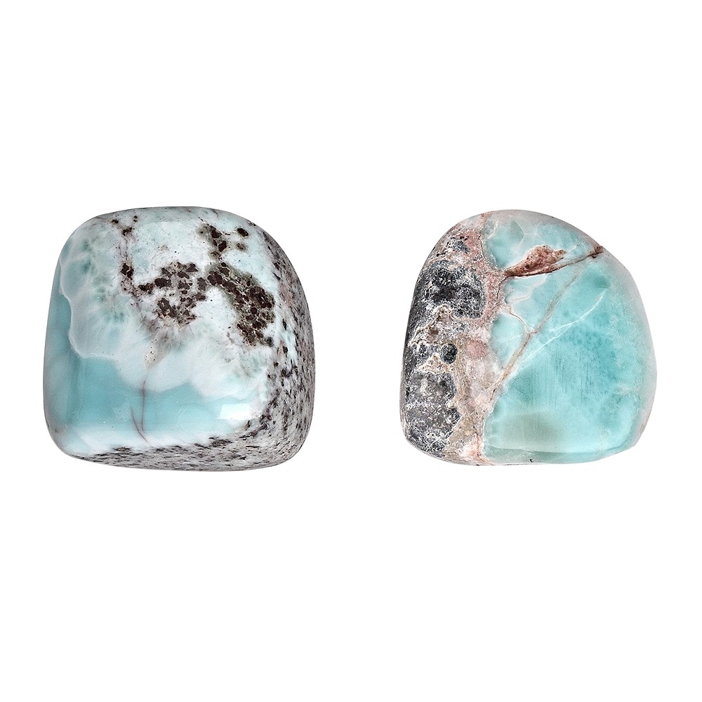 Pietre burattate Larimar B, 2,0 - 3,0 cm (L) | grossista gemme e pietre curative