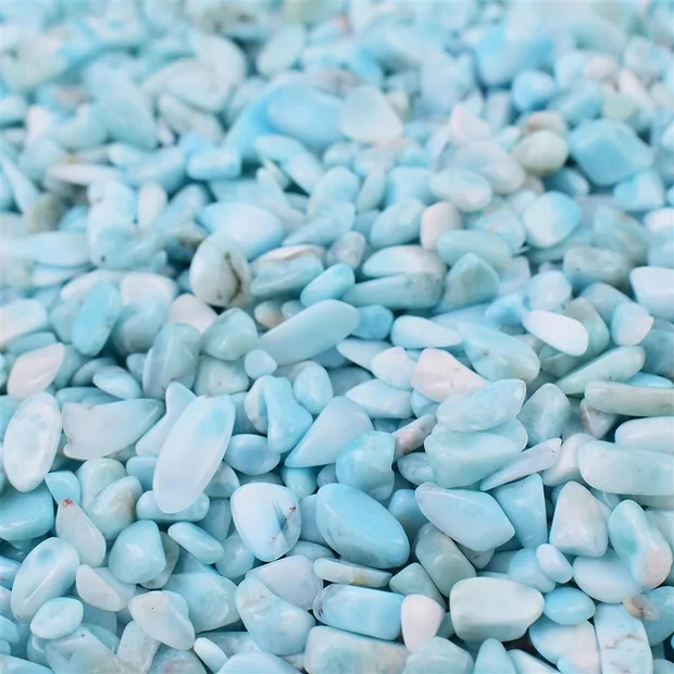 Trommelsteine Larimar, 0,5 - 1,0cm (C1) | GH Edelsteine, Heilsteine & Schmuck