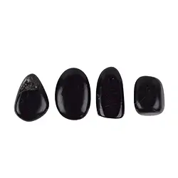 011970501 Tumbled Stone Jet, 1,0 - 1,5cm (S) | wholesaler gems, healing stones & jewelry