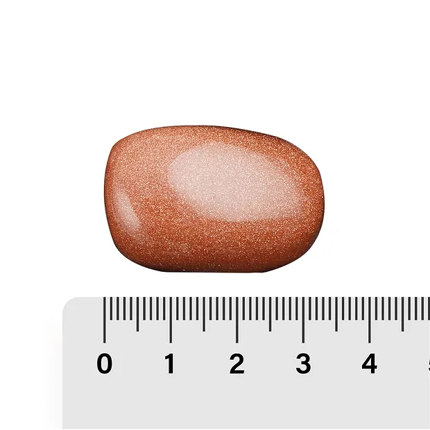 Pietra burattata vetro avventurina marrone (vetro sintetico), 3,0 - 4,0 cm (XL) | Marco Schreier