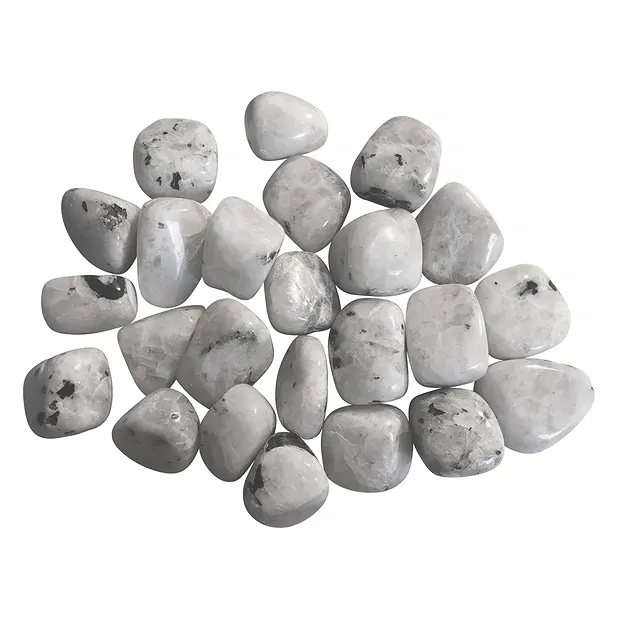 Trommelstein Labradorit (weiß), 2,3 - 3,3cm (L) | Marco Schreier