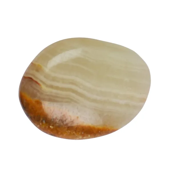Piedra rodada Mármol ónice (aragonito-calcita), 2,8 - 3,2 cm (XL) | Marco Schreier