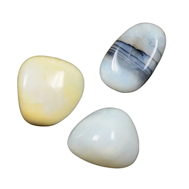 Pietre burattate opale (bianco), 3,0 - 4,0 cm (XL) | Marco Schreier